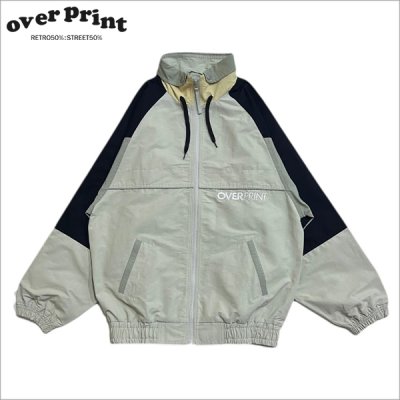 画像1: over print オーバープリント Zip Blouson BLACK