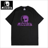 SKULL SKATES スカルスケーツ Tシャツ BLACKxPURPLE