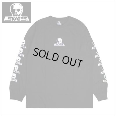 画像1: 【送料無料】SKULL SKATES スカルスケーツ Logo L/S Tee BLACK/WHITE