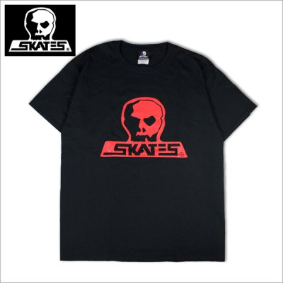 画像1: SKULL SKATES スカルスケーツ BURBS Tシャツ BLACK/RED