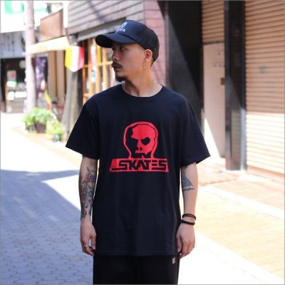 画像2: SKULL SKATES スカルスケーツ BURBS Tシャツ BLACK/RED