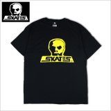 SKULL SKATES スカルスケーツ BURBS Tシャツ BLACK/YELLOW