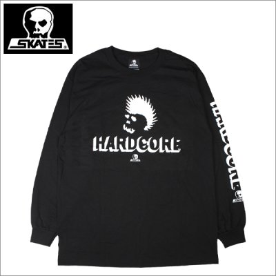 画像1: 【送料無料】SKULL SKATES スカルスケーツ HARDCORE L/S Tee BLACK