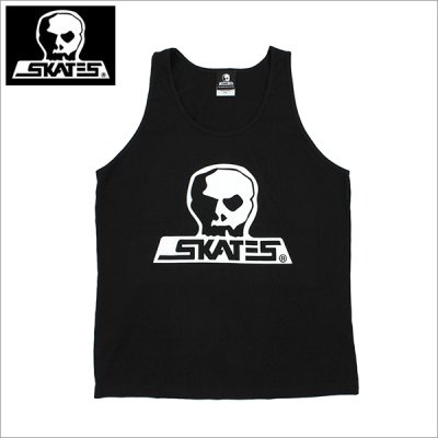 画像1: 【送料無料】SKULL SKATES スカルスケーツ BURBS タンクトップ BLACK/WHITE