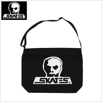 画像1: 【送料無料】SKULL SKATES スカルスケーツ ナイロン ショルダーバッグ BLACK