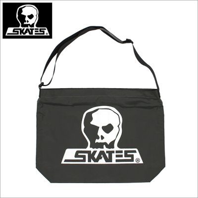 画像1: 【送料無料】SKULL SKATES スカルスケーツ ナイロン ショルダーバッグ GRAY