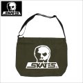 【送料無料】SKULL SKATES スカルスケーツ ナイロン ショルダーバッグ OLIVE GREEN