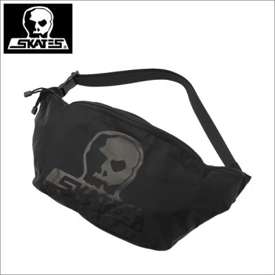 画像1: 【送料無料】SKULL SKATES スカルスケーツ SKULLロゴショルダーバッグ BLACKOUT