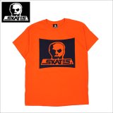 【送料無料】SKULL SKATES スカルスケーツ SURF BIRD Tシャツ ORANGE/NAVY