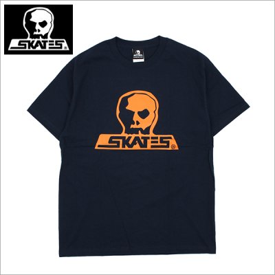 画像1: 【送料無料】SKULL SKATES スカルスケーツ UNION76 Tシャツ NAVY/ORANGE