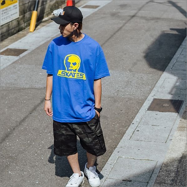 画像4: 【送料無料】SKULL SKATES スカルスケーツ GT Tシャツ BLUE (4)