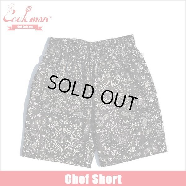 画像1: COOKMAN クックマン Chef ショーツ PAISLEY BLACK (1)