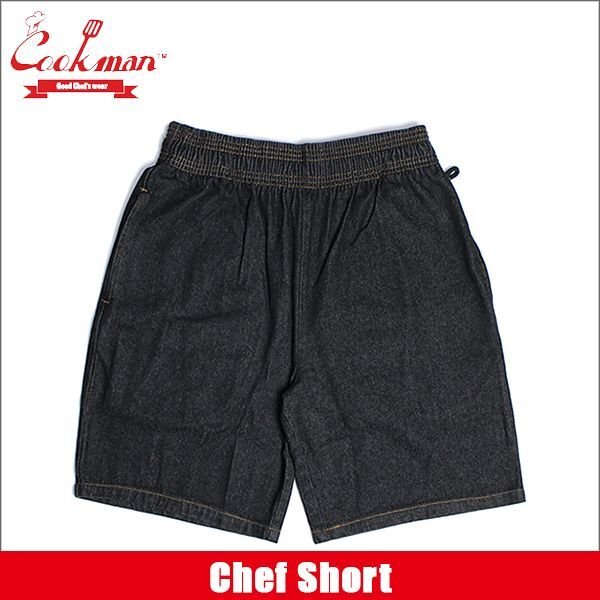 画像1: COOKMAN クックマン Chef ショーツ BLACKDENIM (1)