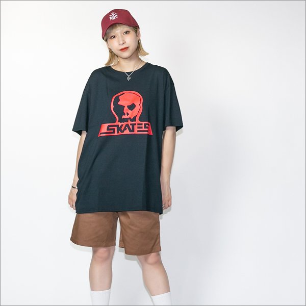 画像5: 【送料無料】SKULL SKATES スカルスケーツ BURBS Tシャツ BLACK/RED (5)