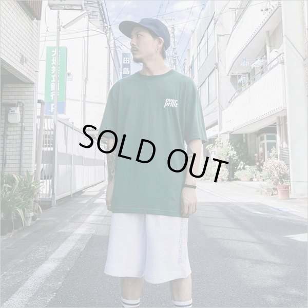 画像7: 【70％OFF】over print オーバープリント back pennant Tシャツ D.GREEN (7)