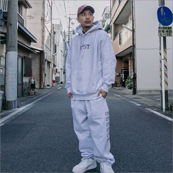 画像14: 【50%OFF】CAPTAIN STREET Bone Logo スウェットパンツ ASH キャプテンストリート (14)