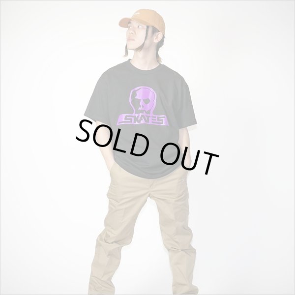 画像4: 【送料無料】SKULL SKATES スカルスケーツ Tシャツ BLACKxPURPLE (4)