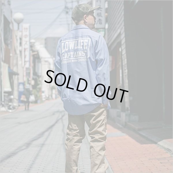 画像9: 【50％OFF】CAPTAIN STREET LOW LIFE L/S ワークシャツ L.BLUE キャプテンストリート (9)