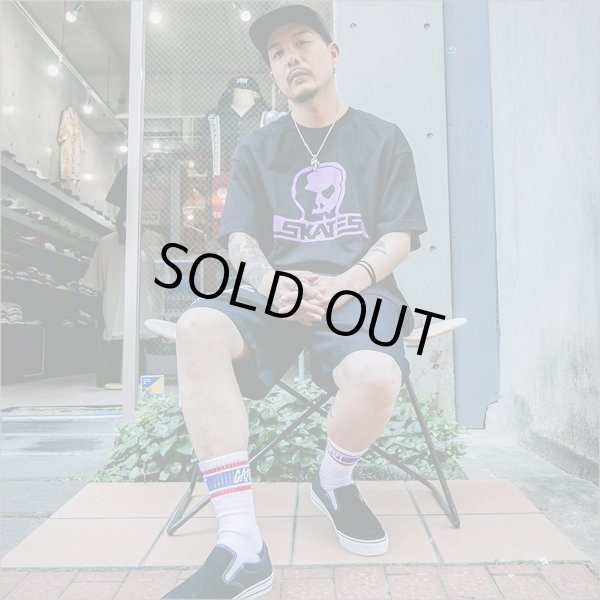 画像5: 【送料無料】SKULL SKATES スカルスケーツ Tシャツ BLACKxPURPLE (5)