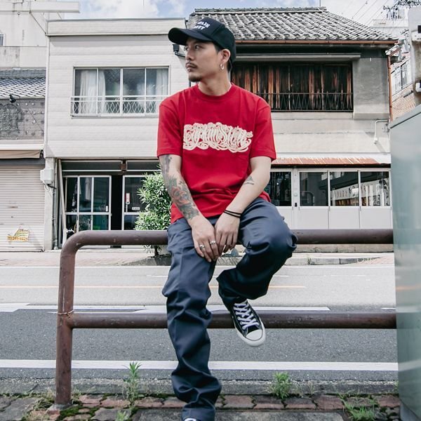 画像9: 【20％OFF】CAPTAIN STREET  Lettering Tシャツ RED キャプテンストリート (9)