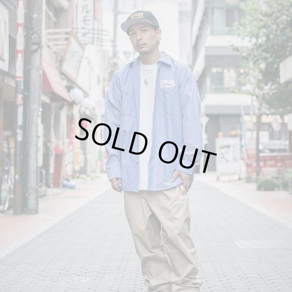 画像10: 【50％OFF】CAPTAIN STREET LOW LIFE L/S ワークシャツ L.BLUE キャプテンストリート (10)