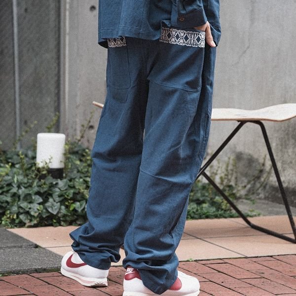 画像10: 【送料無料】KustomStyle カスタムスタイル FACECARD パンツ BLUE (10)