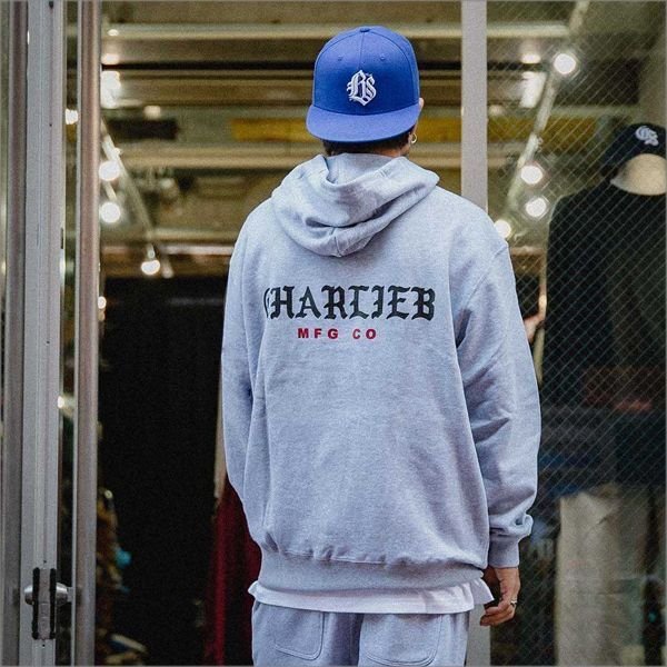 画像10: 【40％OFF】【送料無料】CharlieB チャーリービー BLKLT P/Oパーカー GRAY (10)