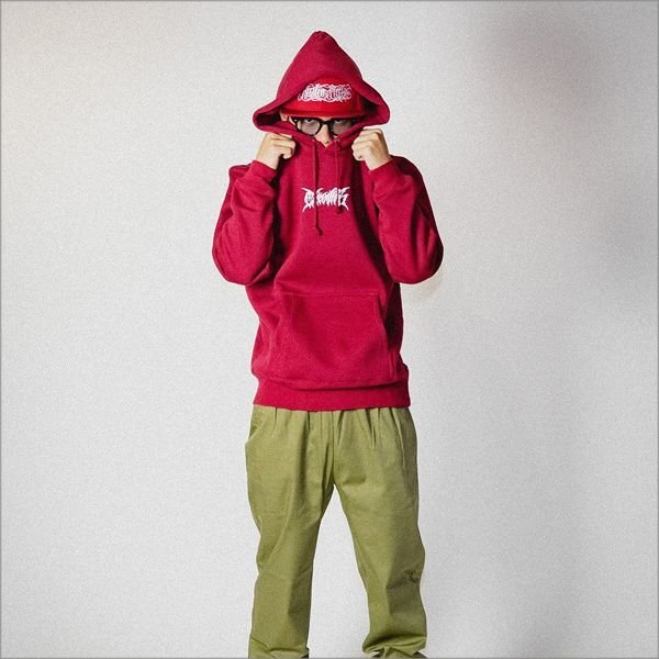 画像8: 【40%OFF】【送料無料】CharlieB チャーリービー DM Logo P/Oパーカー BURGUNDY (8)