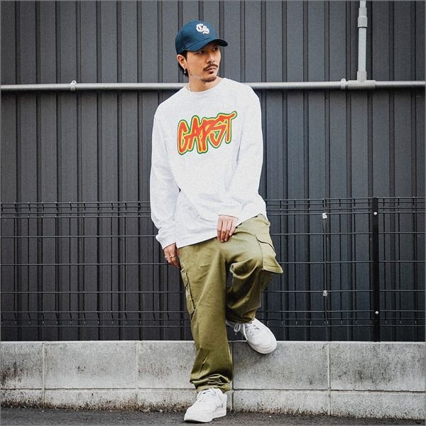 画像6: 【20％OFF】CAPTAIN STREET Rasta CAPST L/S Tシャツ WHITE キャプテンストリート (6)
