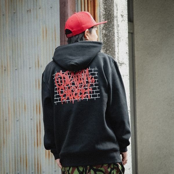 画像8: 【20％OFF】【送料無料】CAPTAIN STREET Wall P/Oパーカー BLACK キャプテンストリート (8)