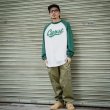 画像6: CAPTAIN STREET Script Raglan L/S Tシャツ GREEN キャプテンストリート (6)