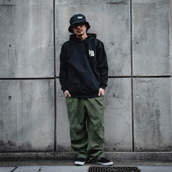 画像8: 【20%OFF】【送料無料】CAPTAIN STREET VT P/Oパーカー BLACK キャプテンストリート (8)