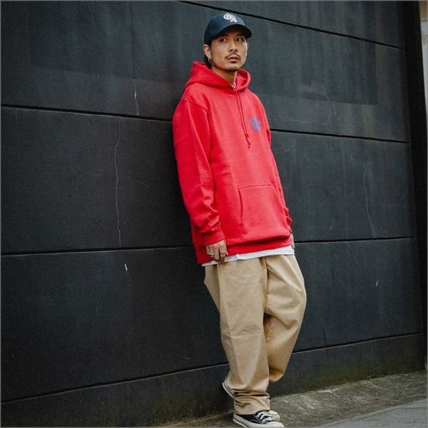 画像8: 【20％OFF】【送料無料】CAPTAIN STREET Wall P/Oパーカー RED キャプテンストリート (8)