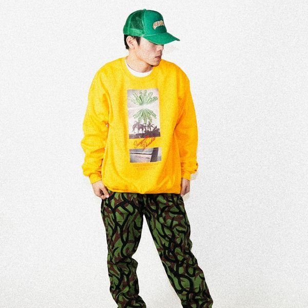 画像6: 【送料無料】KustomStyle カスタムスタイル BROWNYARD&SUNSHINE クルーネックスウェット GOLD (6)