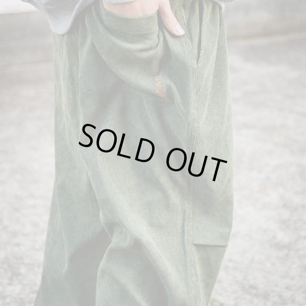 画像4: 【送料無料】Deviluse デビルユース Wide Corduroy パンツ OLIVE (4)