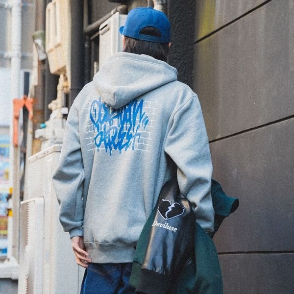 画像12: 【20%OFF】【送料無料】CAPTAIN STREET Wall P/Oパーカー GRAY キャプテンストリート (12)