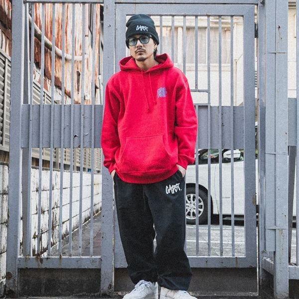 画像9: 【20％OFF】【送料無料】CAPTAIN STREET Wall P/Oパーカー RED キャプテンストリート (9)