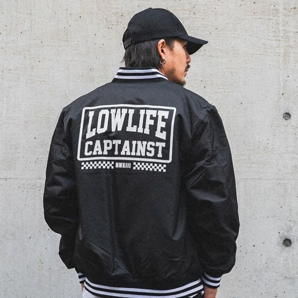 画像12: 【送料無料】CAPTAIN STREET LOW LIFE STADIUM JKT BLACK キャプテンストリート (12)