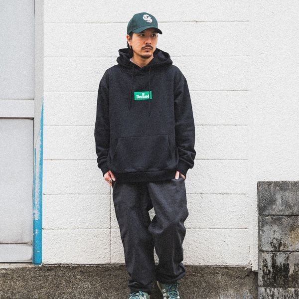 画像5: 【20％OFF】【送料無料】Deviluse デビルユース Green Box Logo P/Oパーカー BLACK (5)