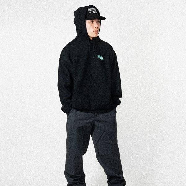 画像6: 【送料無料】KustomStyle カスタムスタイル MOTOR COMPANY プルオーバーパーカー BLACK (6)