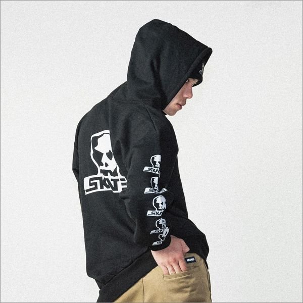 画像9: 【送料無料】SKULL SKATES スカルスケーツ Logo P/Oパーカー BLACK (9)