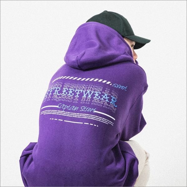 画像12: 【送料無料】CAPTAIN STREET isxnot コラボパーカー PURPLE キャプテンストリート (12)