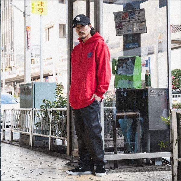 画像10: 【20％OFF】【送料無料】CAPTAIN STREET Wall P/Oパーカー RED キャプテンストリート (10)