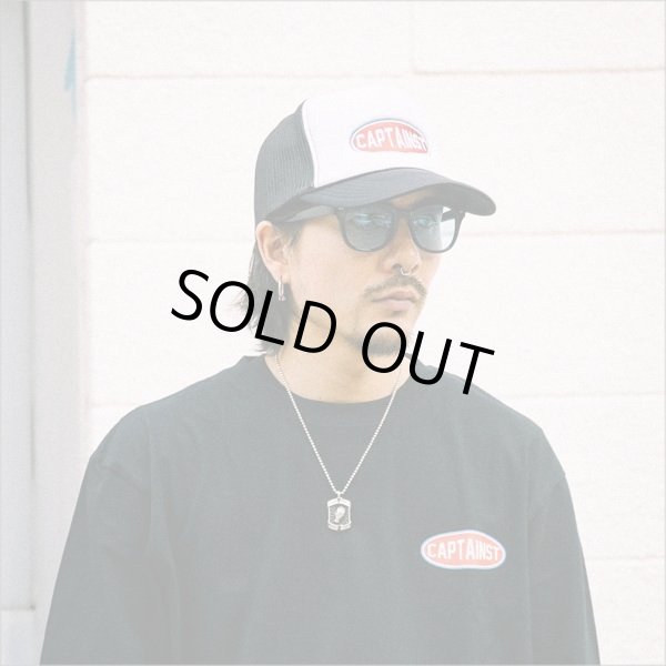 画像5: 【20％OFF】CAPTAIN STREET Oval Logo メッシュキャップ BLACK/WHITE キャプテンストリート (5)
