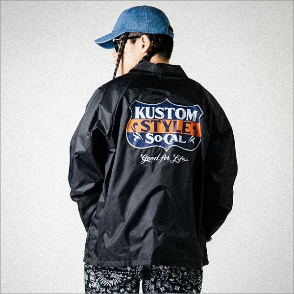 画像6: 【送料無料】KustomStyle カスタムスタイル GOOD FOR LIFE コーチJKT BLACK (6)