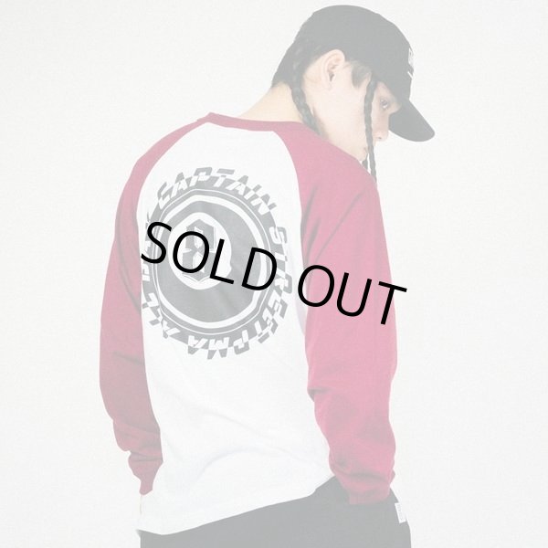 画像11: CAPTAIN STREET 8Ball Raglan L/S Tシャツ BURGUNDY キャプテンストリート (11)