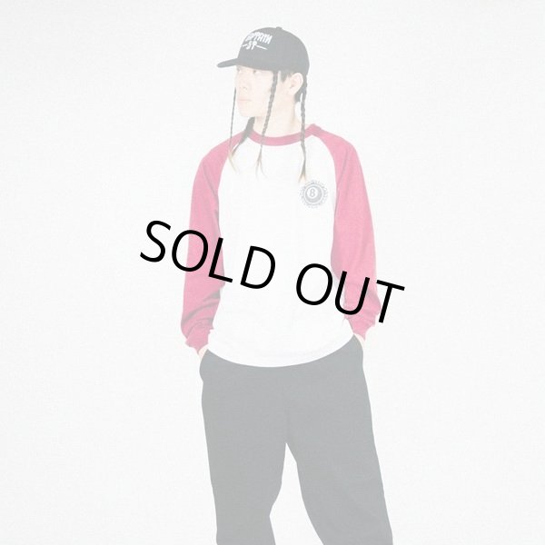 画像10: CAPTAIN STREET 8Ball Raglan L/S Tシャツ BURGUNDY キャプテンストリート (10)