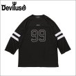 画像1: Deviluse デビルユース Football Tシャツ BLACK (1)