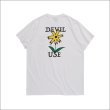 画像2: Deviluse デビルユース Prickly Flower Tシャツ WHITE (2)
