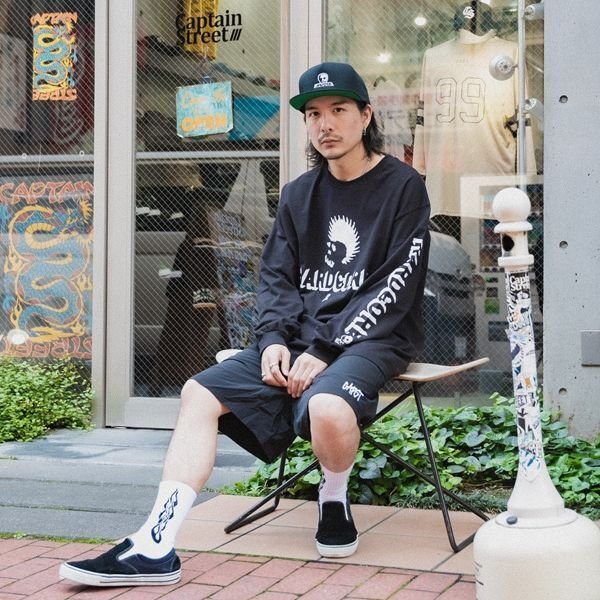 画像8: 【送料無料】SKULL SKATES スカルスケーツ HARDCORE L/S Tee BLACK (8)